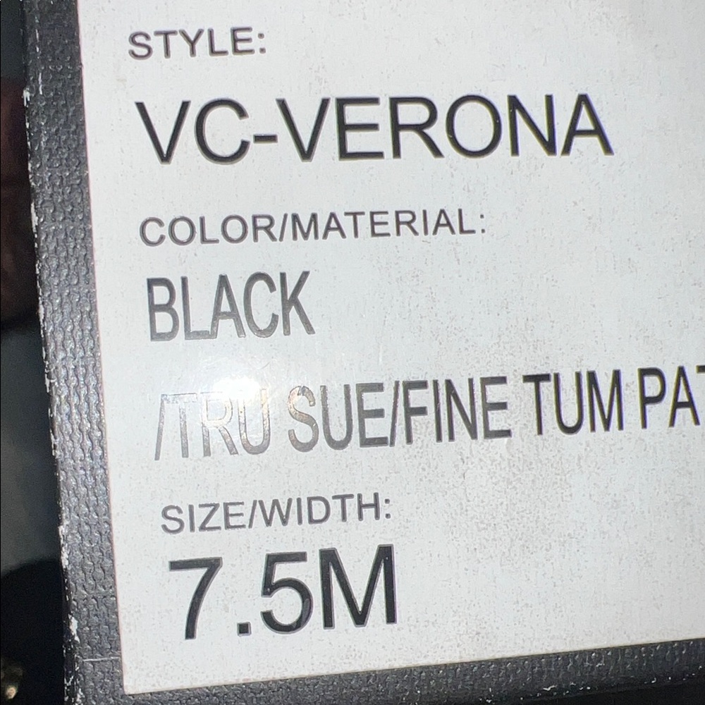 Vince Camuto Black Heels with Gold Bow Detail - Picture 11 of 11